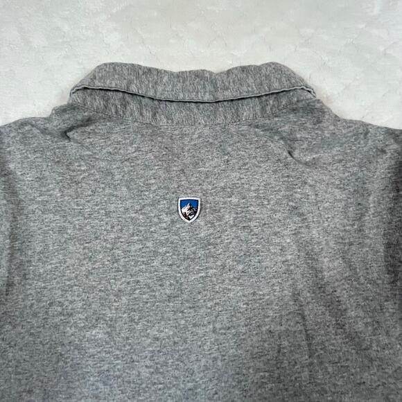 Kuhl Wildfibre Cotton Gray Short Sleeve Polo Shirt Men’s Sz Md - Picture 6 of 7